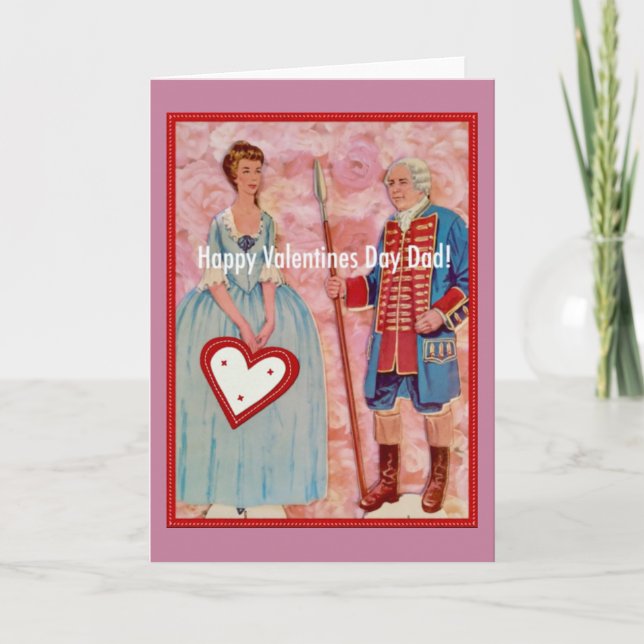 Cartes Pour Fêtes Annuelles Papa heureux de jour de Valentines ! (Devant)