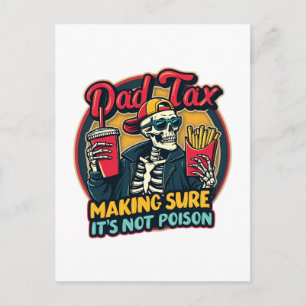 Cartes Pour Fêtes Annuelles Papa Impôt S'assurer que ce n'est pas du poison Dr