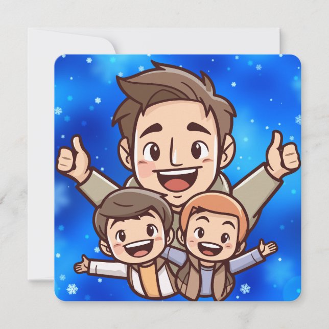Cartes Pour Fêtes Annuelles Papa, mon héros silencieux (Devant)