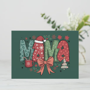 Cartes Pour Fêtes Annuelles Papa Noël Cadeau de Noël pour maman