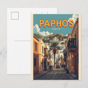Cartes Pour Fêtes Annuelles Paphos vieille ville - Souvenir de voyage à Chypre