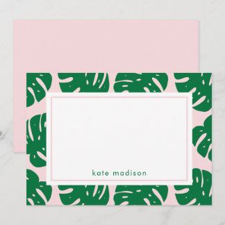 Cartes Pour Fêtes Annuelles Papier à lettres personnalisées Tropic Chic Couleu