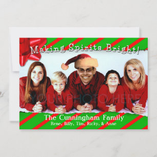 Cartes Pour Fêtes Annuelles Papier déchiré Noël de famille