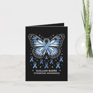 Cartes Pour Fêtes Annuelles Papillon de sensibilisation au syndrome de Guillai