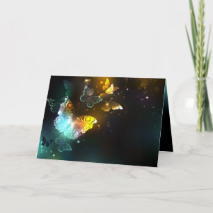 Cartes Pour Fêtes Annuelles Papillon lumineux et papillons de nuit