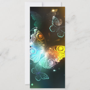 Cartes Pour Fêtes Annuelles Papillon lumineux et papillons de nuit