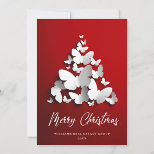 Cartes Pour Fêtes Annuelles Papillon Monarque Noël Accueil d'entreprise