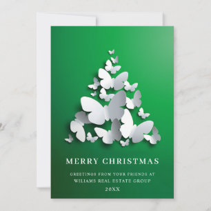 Cartes Pour Fêtes Annuelles Papillon Monarque Noël Accueil d'entreprise