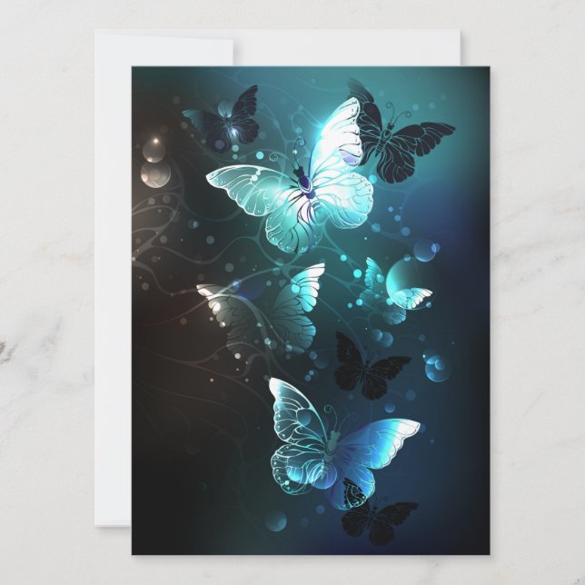 Cartes Pour Fêtes Annuelles Papillons de nuit (Devant)