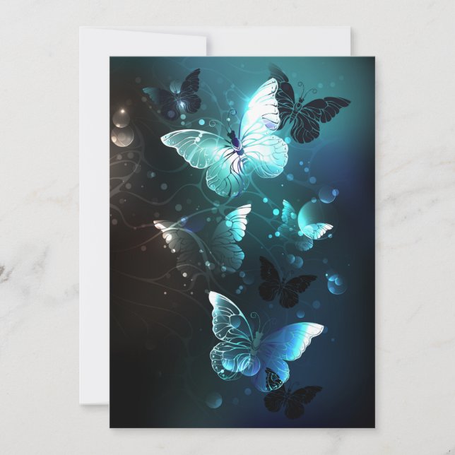 Cartes Pour Fêtes Annuelles Papillons de nuit (Devant)