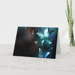 Cartes Pour Fêtes Annuelles Papillons de nuit à la menthe