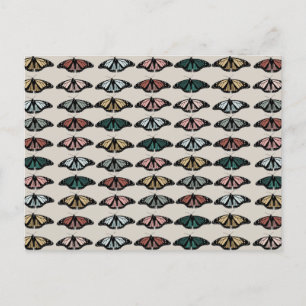 Cartes Pour Fêtes Annuelles Papillons neutres modernes Motif de jardin