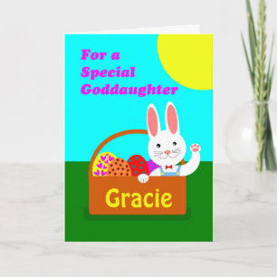 Cartes Pour Fêtes Annuelles Pâques avant personnalisées pour Godgirl, Ajouter 