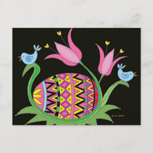 Cartes Pour Fêtes Annuelles Pâques Bénédiction de l'art populaire ukrainien