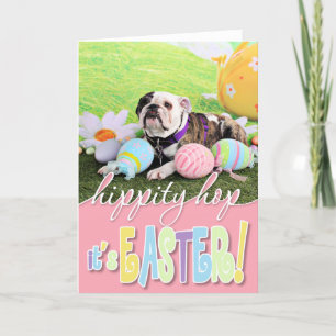 Cartes Pour Fêtes Annuelles Pâques - Bulldog - Delilah
