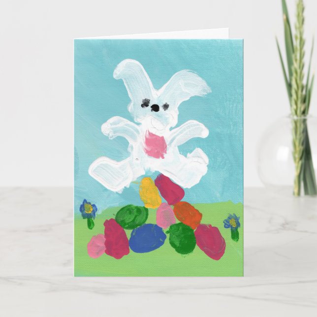 Cartes Pour Fêtes Annuelles Pâques chanceuses (Devant)