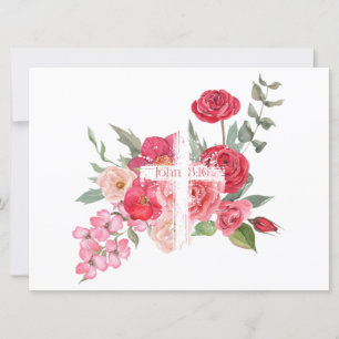Cartes Pour Fêtes Annuelles Pâques/Croix/Jean3:16/Jésus