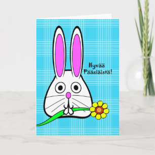 Cartes Pour Fêtes Annuelles Pâques dans finlandais, Hyvää Pääsiäistä, lapin