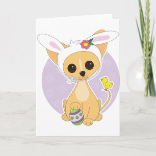 Cartes Pour Fêtes Annuelles Pâques du Chihuahua