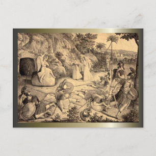 Cartes Pour Fêtes Annuelles Pâques et palmiers Dimanche Crossages et scènes