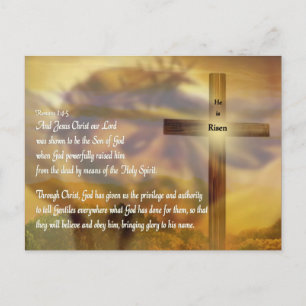 Cartes Pour Fêtes Annuelles Pâques - Il est ressuscité - Religieux