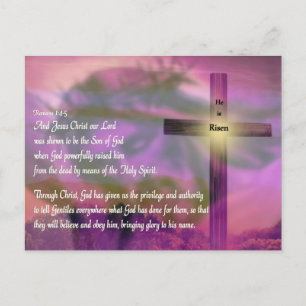 Cartes Pour Fêtes Annuelles Pâques - Il est ressuscité - Religieux