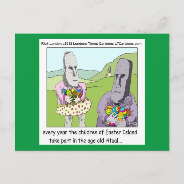 Cartes Pour Fêtes Annuelles Pâques Island Egg Hunt Greetingcard par Rick Londo (Devant)