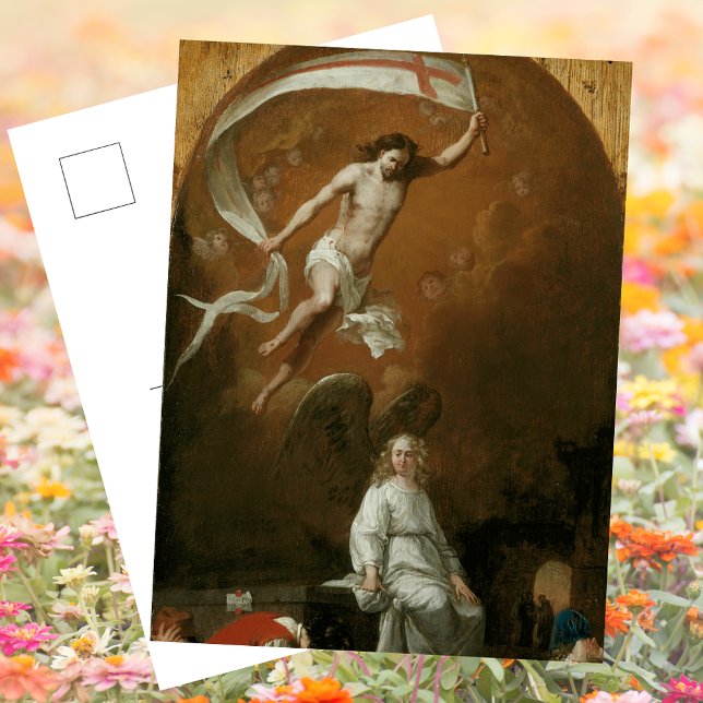 Cartes Pour Fêtes Annuelles Pâques Jésus Résurrection Catholique Chrétien (Religious Christian Catholic Pascha Resurrection Jesus Christ B. Breenberg Easter Holiday Postcard)