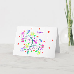 Cartes Pour Fêtes Annuelles Pâques Joyeuses - Florales, torrents et coeur