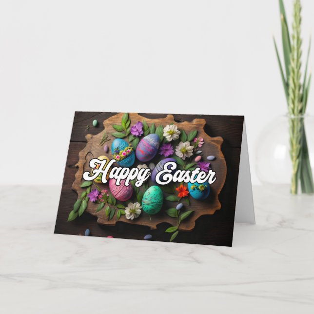 Cartes Pour Fêtes Annuelles Pâques Merveilleuses (Devant)