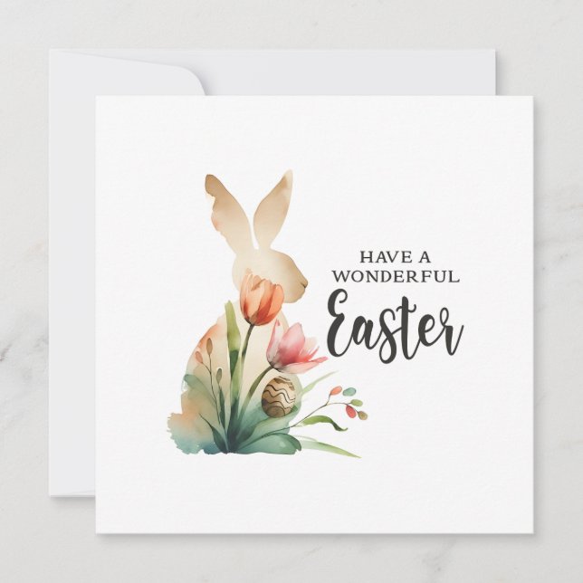 Cartes Pour Fêtes Annuelles Pâques Merveilleuses (Devant)