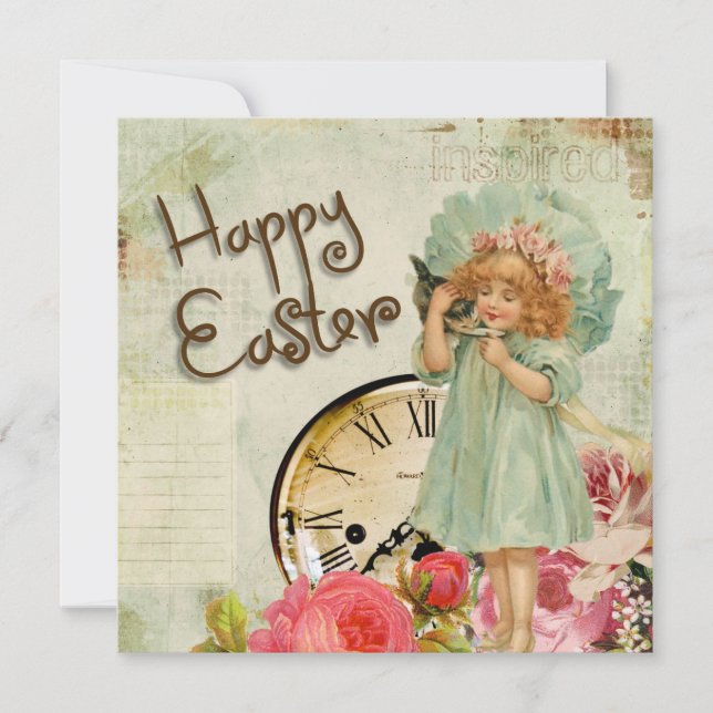 Cartes Pour Fêtes Annuelles Pâques mignonnes (Devant)