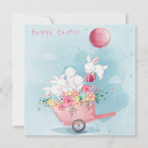 Cartes Pour Fêtes Annuelles Pâques mignonnes