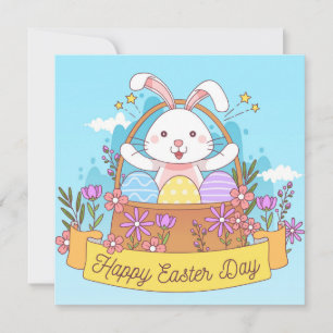 Cartes Pour Fêtes Annuelles Pâques mignonnes