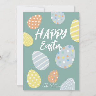 Cartes Pour Fêtes Annuelles pâques modernes aux couleurs vives