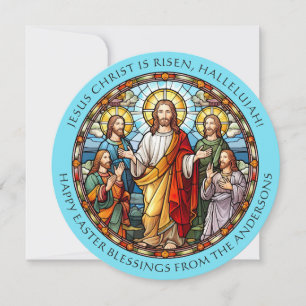 Cartes Pour Fêtes Annuelles Pâques Religieux Catholique Jésus Disciples
