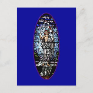 Cartes Pour Fêtes Annuelles Pâques: Résurrection du Christ vitrail