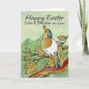 Cartes Pour Fêtes Annuelles Pâques - soeur et beau-frère
