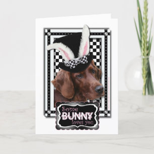 Cartes Pour Fêtes Annuelles Pâques - un certain lapin vous aime - poseur