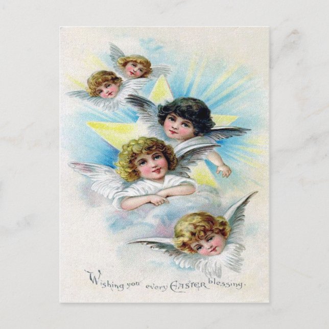 Cartes Pour Fêtes Annuelles Pâques victorienne (Devant)