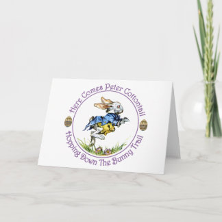 Cartes Pour Fêtes Annuelles Pâques - vient ici le lapin de Peter