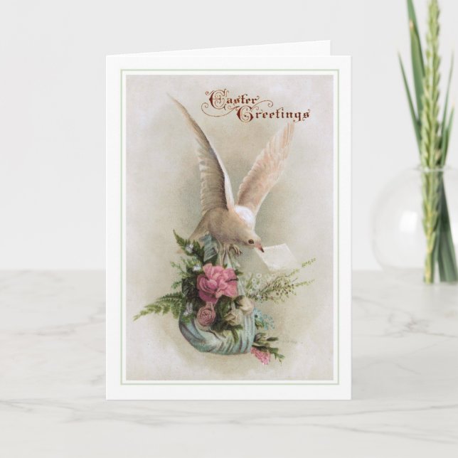 Cartes Pour Fêtes Annuelles Pâques vintage (Devant)