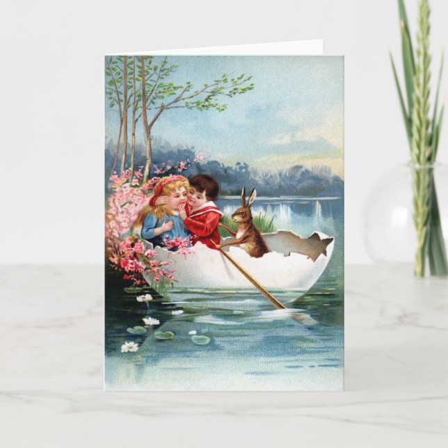 Cartes Pour Fêtes Annuelles Pâques vintage (Devant)