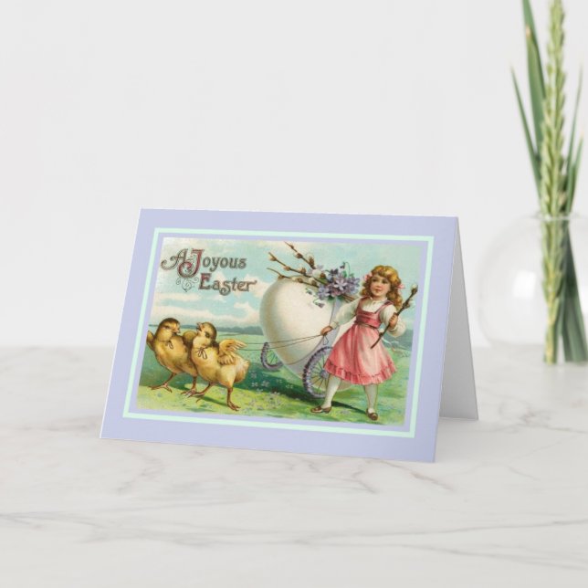Cartes Pour Fêtes Annuelles Pâques vintage (Devant)