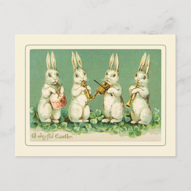 Cartes Pour Fêtes Annuelles Pâques vintage (Devant)