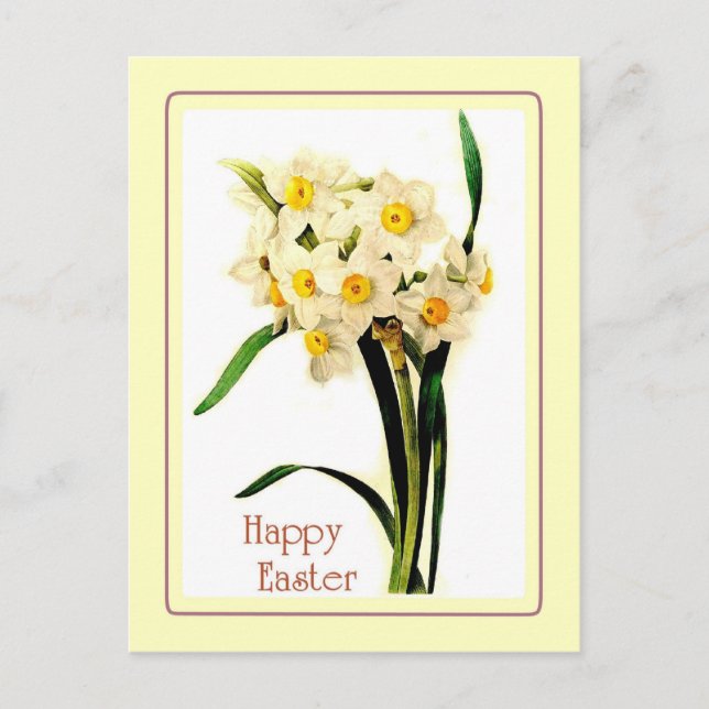 Cartes Pour Fêtes Annuelles Pâques vintage (Devant)