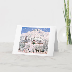 Cartes Pour Fêtes Annuelles Paradis des flocons de neige ~ Timberline Lodge Mo