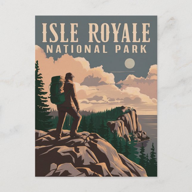 Cartes Pour Fêtes Annuelles Parc national de l'Isle Royale (Devant)