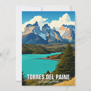 Cartes Pour Fêtes Annuelles Parc national de Torres Del Paine Chili