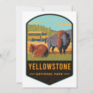 Cartes Pour Fêtes Annuelles Parc national de Yellowstone